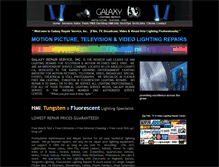 Tablet Screenshot of galaxylightingrepair.com